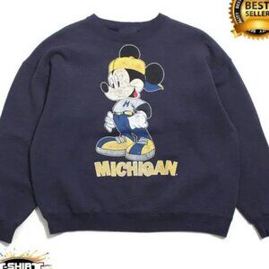 Michigan Wolverines Mickey Mouse NCAA Sweatshirt 17